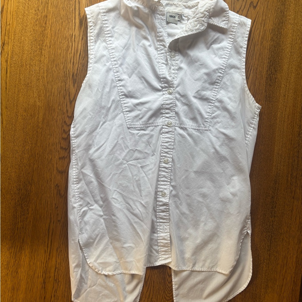ASOS White Button Down Shirt Top